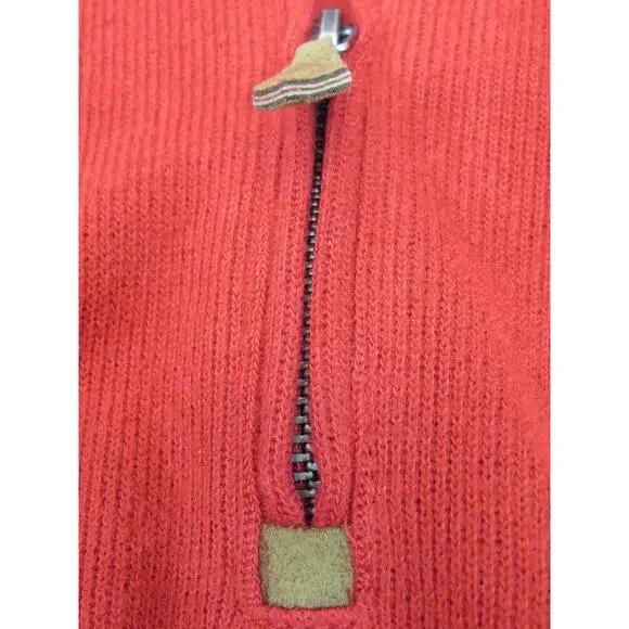 NWT RALPH LAUREN POLO RED COTTON LONG SLEEVE ESTATE RIB QUARTER ZIP PULLOVER XL - Picture 10 of 12